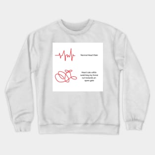 Heartbeat with Horses Crewneck Sweatshirt